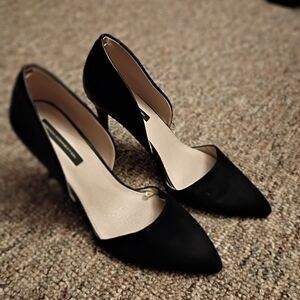 French Connection Black Pointed Heels